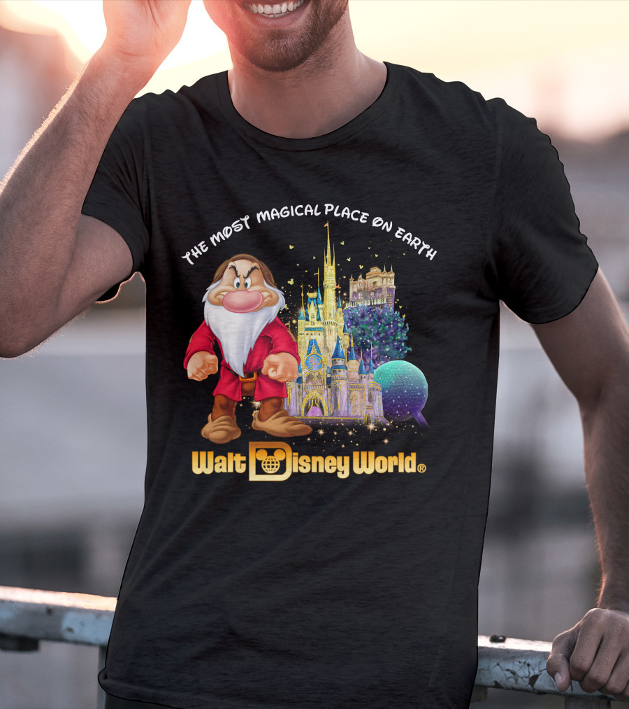 The Most Magical Place On Earth Grumpy Walt Disney World T-Shirt