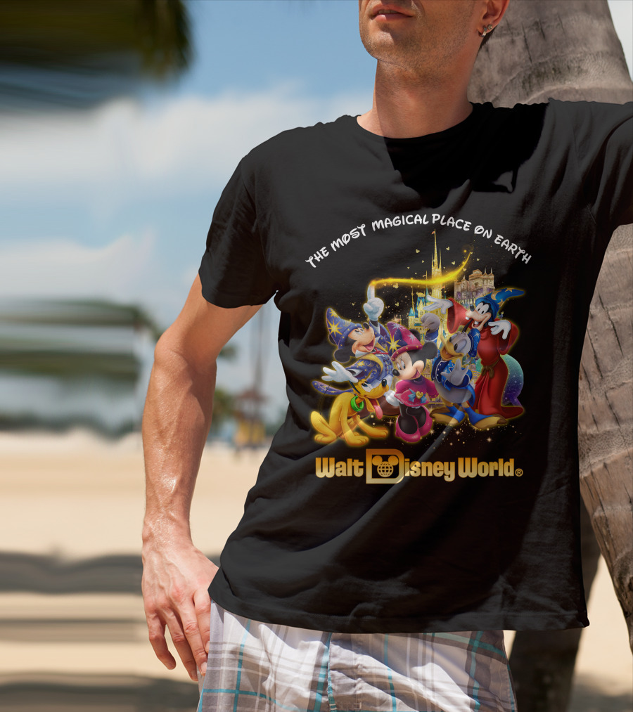 Walt Disney World The Most Magical Place On Earth Mickey & Friends T-Shirt