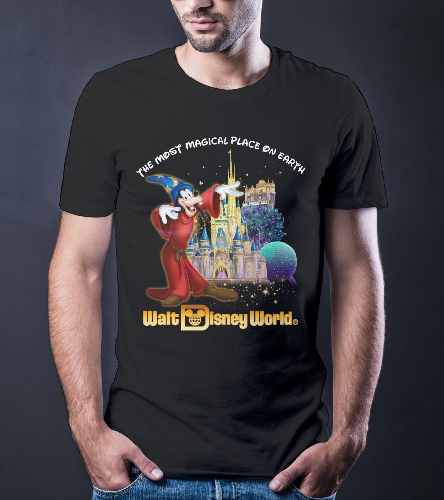 The Most Magical Place On Earth Walt Disney World Goofy Sorcerer's Apprentice T-Shirt