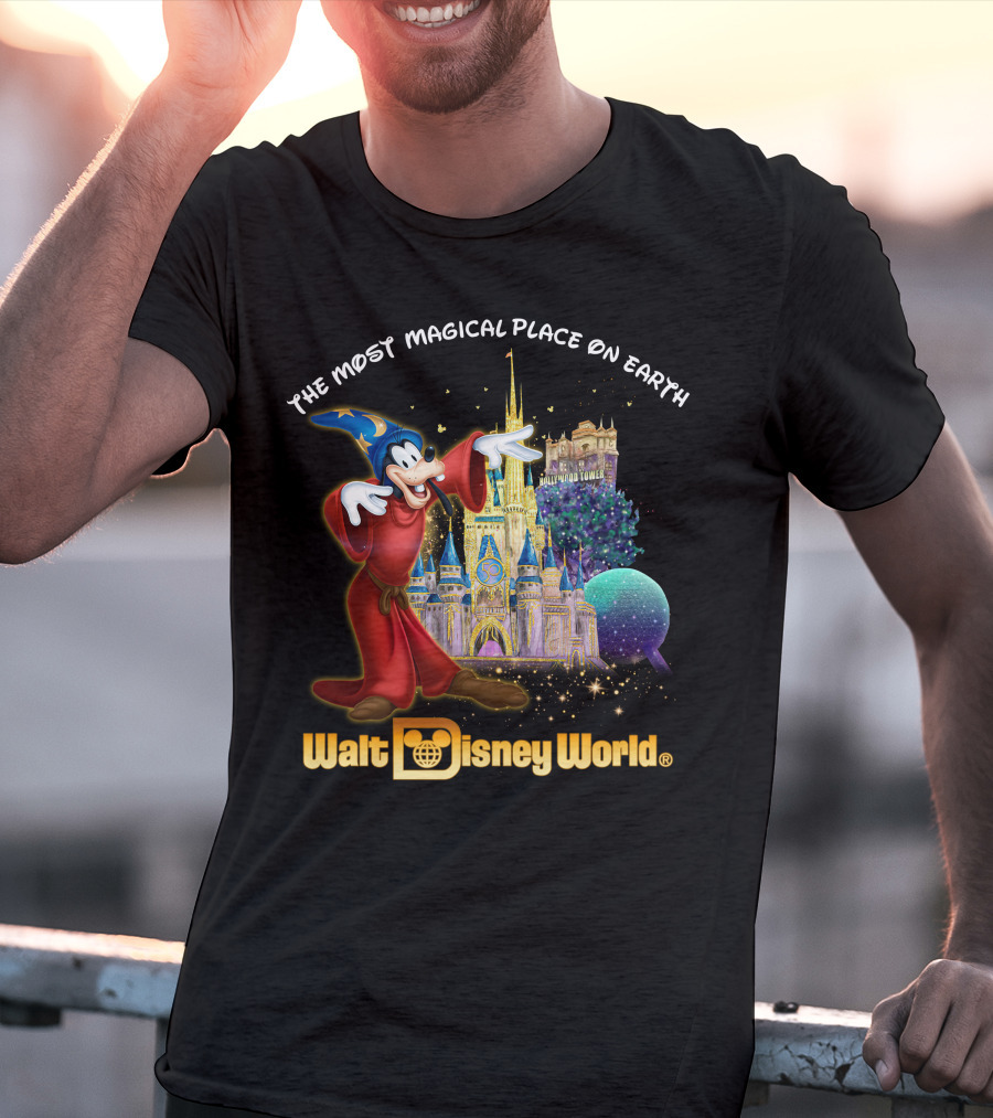 The Most Magical Place On Earth Walt Disney World Goofy Sorcerer's Apprentice T-Shirt