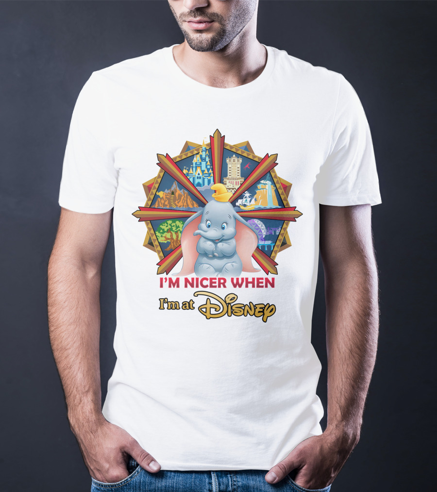 I'm Nicer When I'm At Disney Dumbo T-Shirt