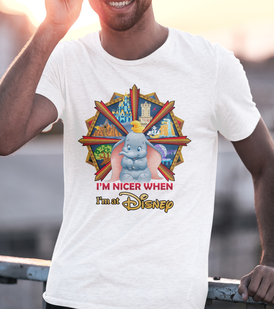 I'm Nicer When I'm At Disney Dumbo T-Shirt