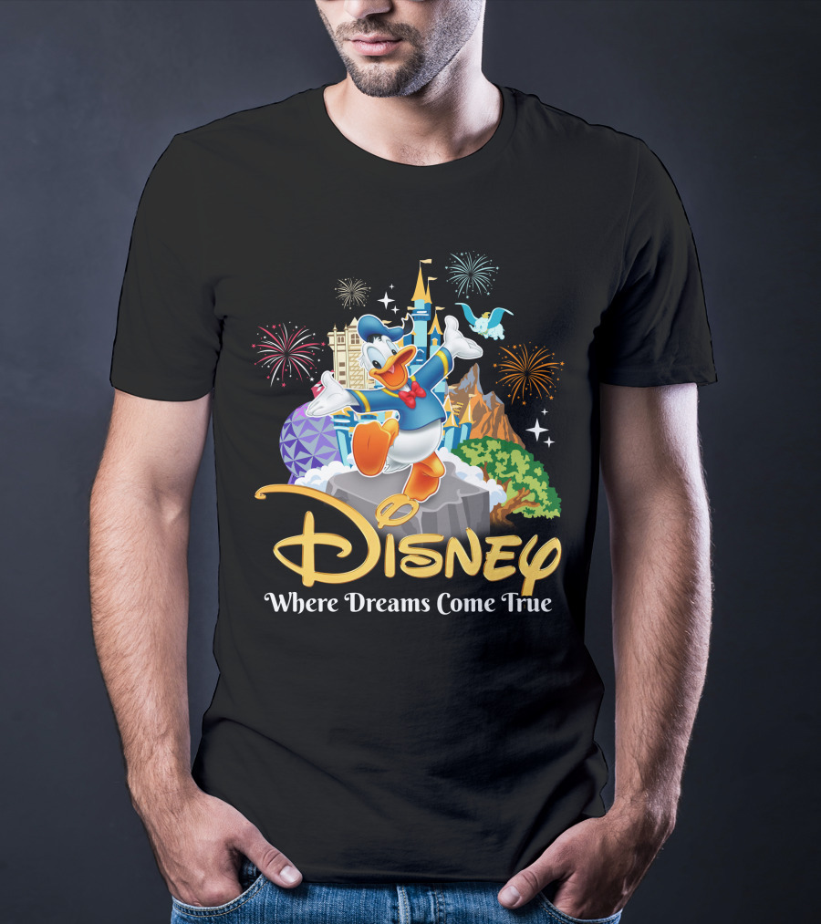 Disney Donald Where Dreams Come True Fireworks Adventure T-Shirt