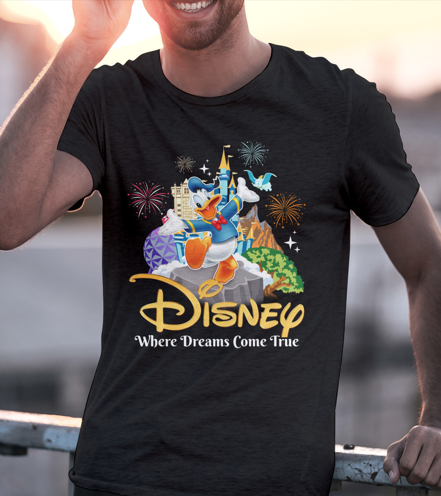 Disney Donald Where Dreams Come True Fireworks Adventure T-Shirt