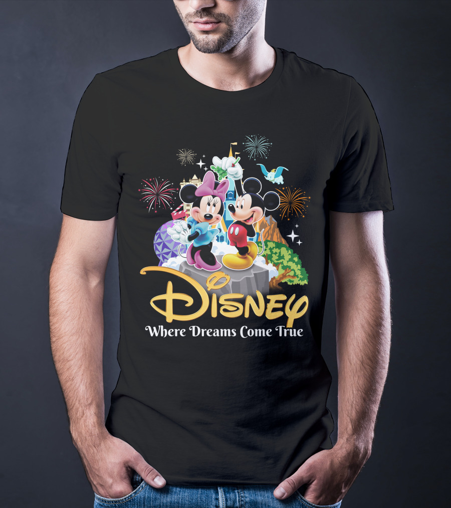 Disney Mickey And Minnie Where Dreams Come True T-Shirt