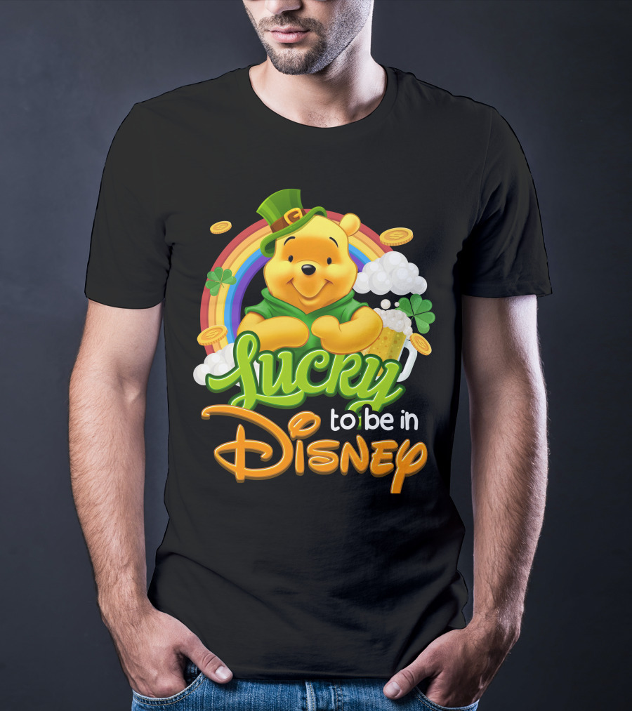 Lucky To Be In Disney Pooh T-Shirt