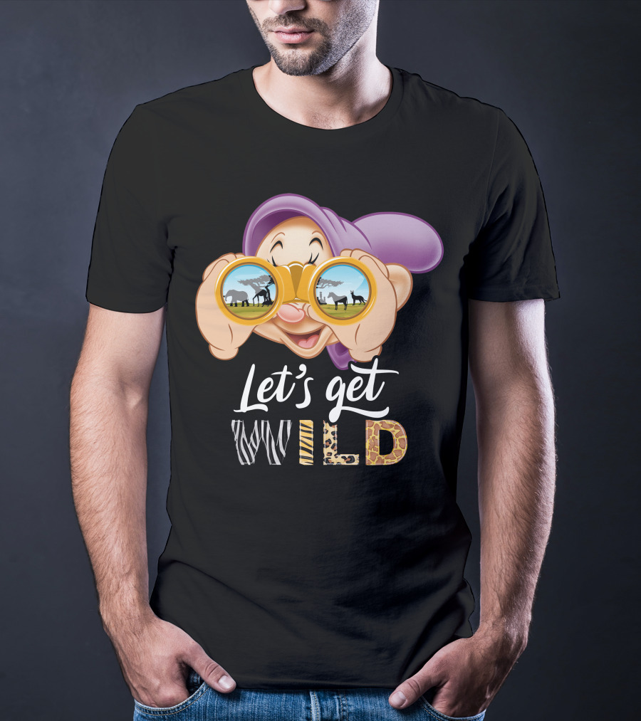 Dopey Let's Get Wild Binoculars Safari Adventure T-Shirt