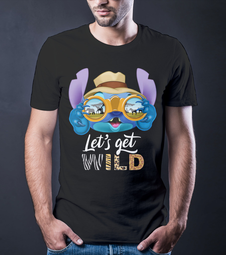 Stitch Let's Get Wild Safari Adventure T-Shirt