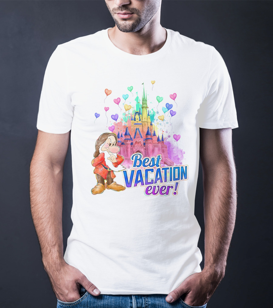 Best Vacation Ever Grumpy Castle Balloons T-Shirt