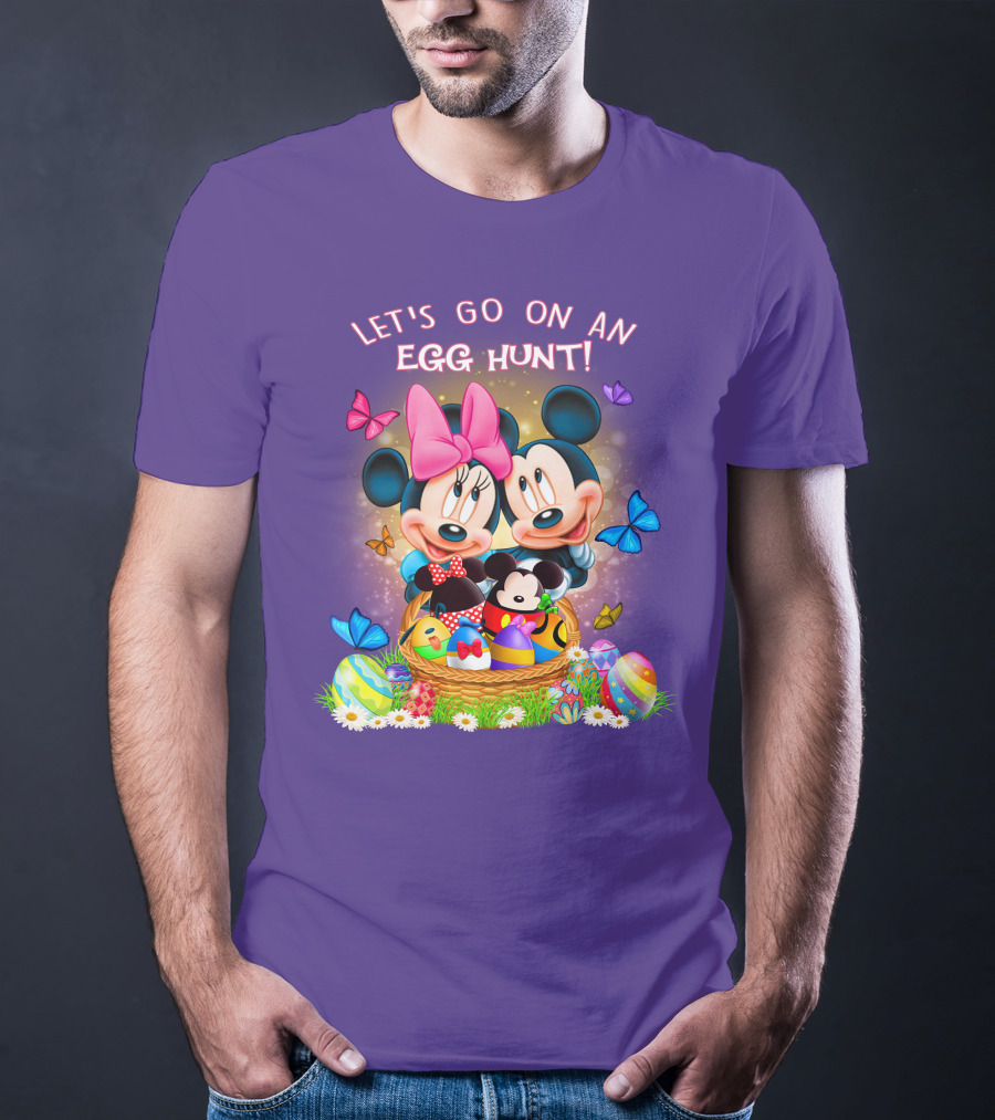 Let's Go On An Egg Hunt Mickey & Minnie T-Shirt