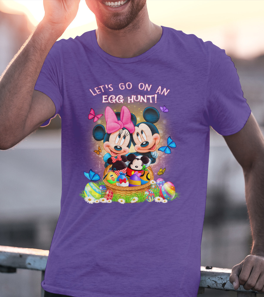 Let's Go On An Egg Hunt Mickey & Minnie T-Shirt