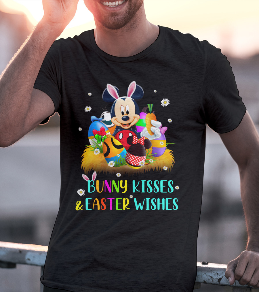 Mickey Bunny Kisses & Easter Wishes T-Shirt