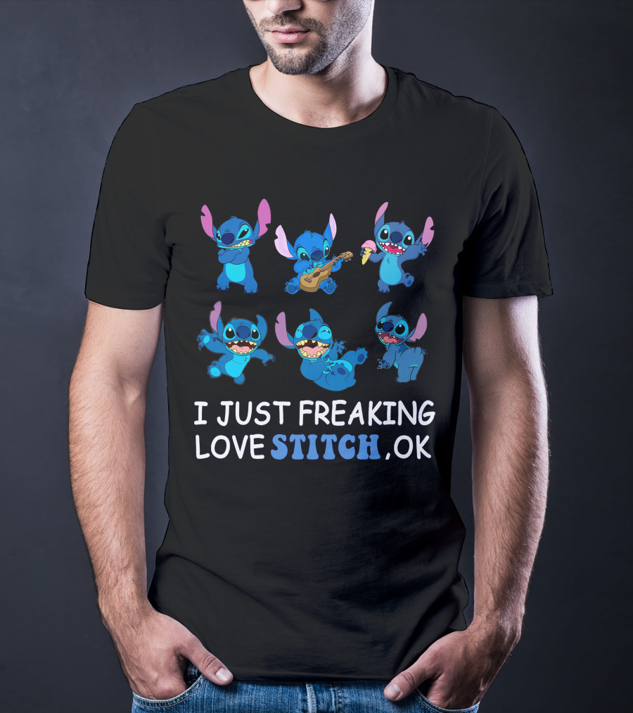 I Just Freaking Love Disney Stitch Ok T-Shirt