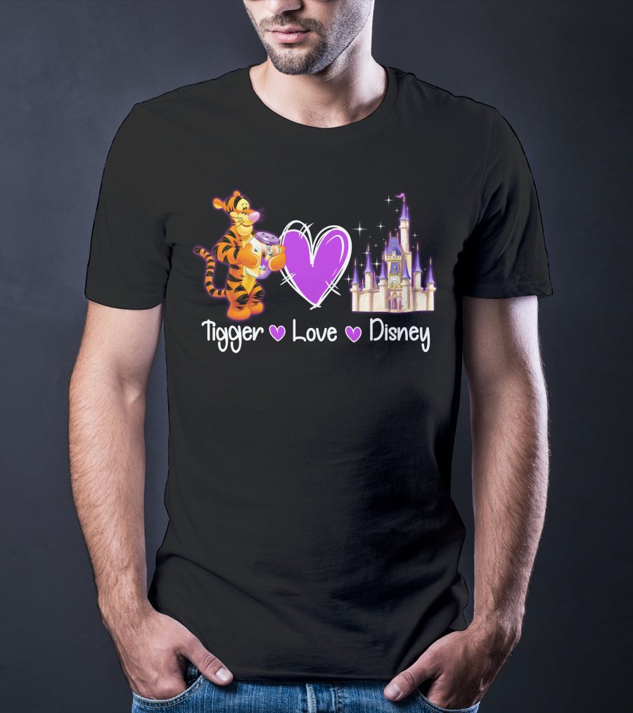 Tigger Love Disney Castle T-Shirt