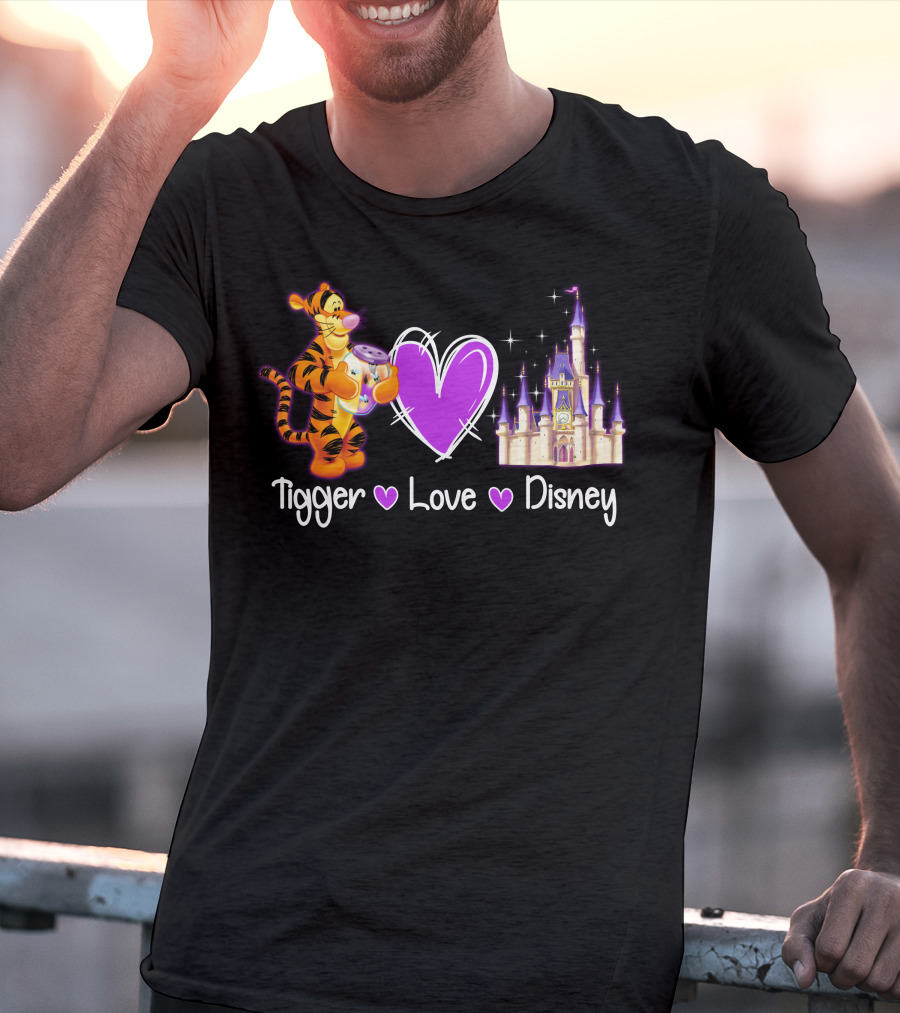 Tigger Love Disney Castle T-Shirt