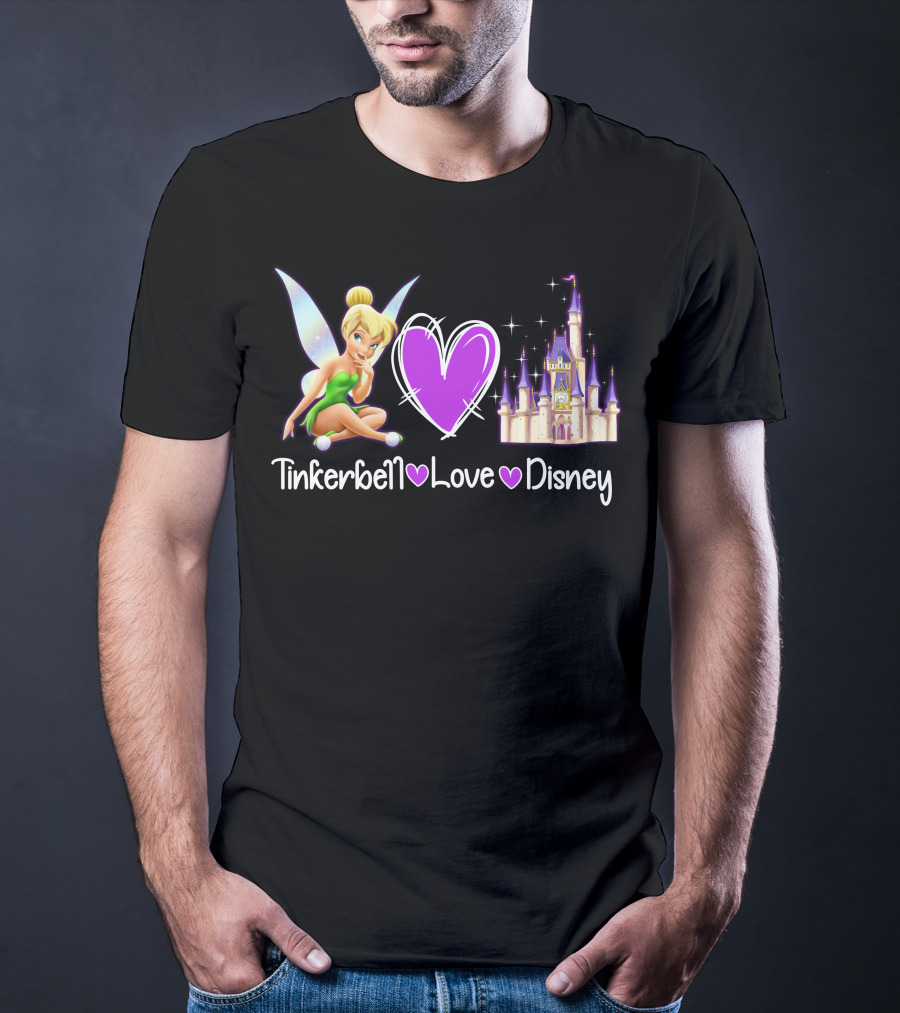 Tinkerbell Love Disney Castle Magic T-Shirt