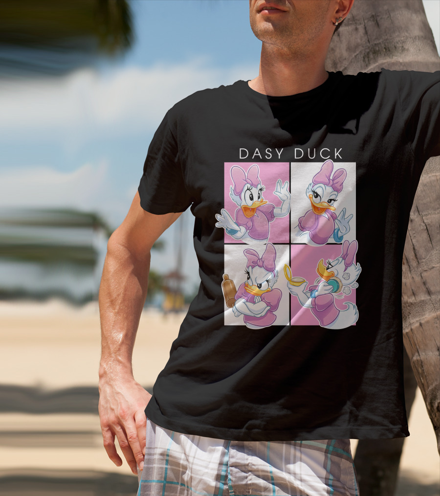 Daisy Duck Four Expressions Pink Outfit Series T-Shirt