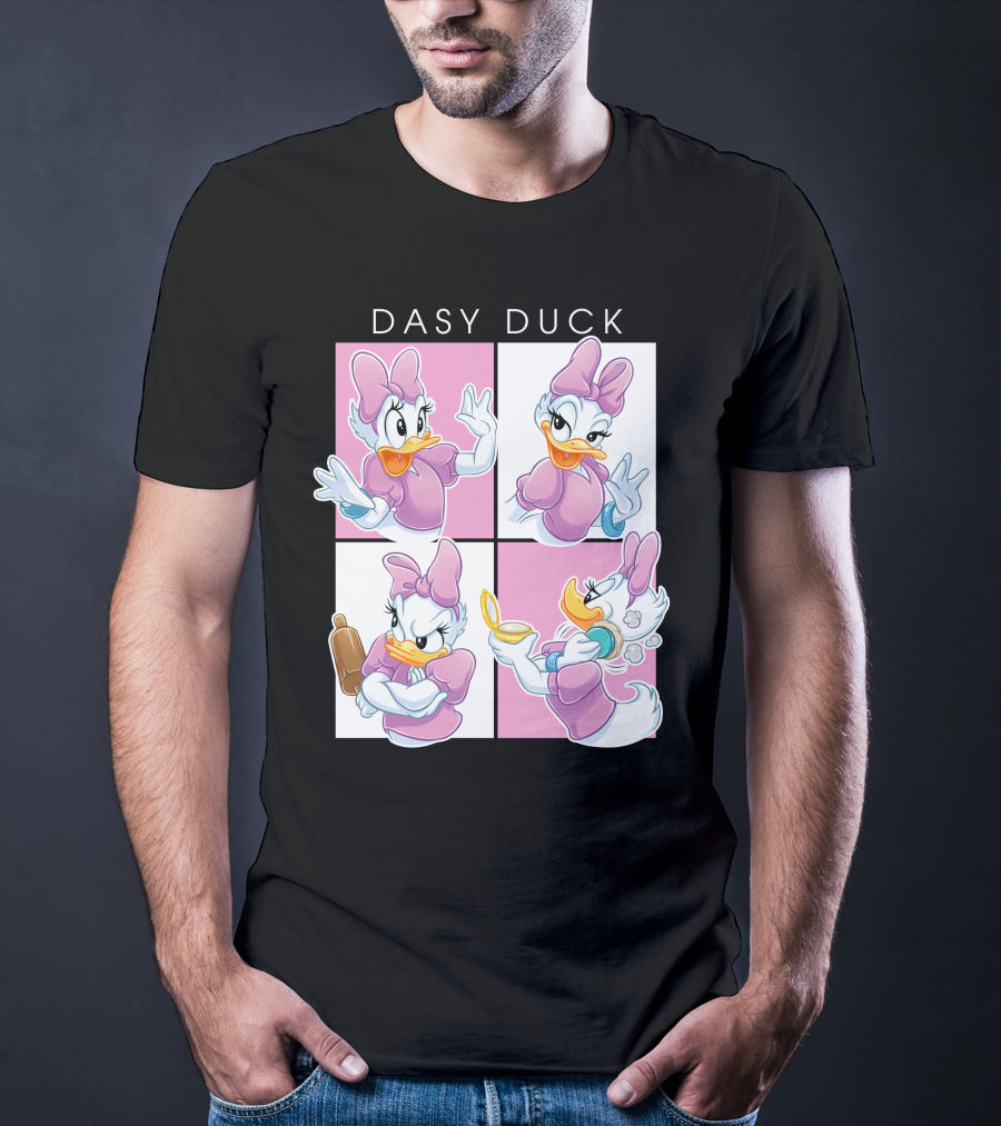 Daisy Duck Four Expressions Pink Outfit Series T-Shirt