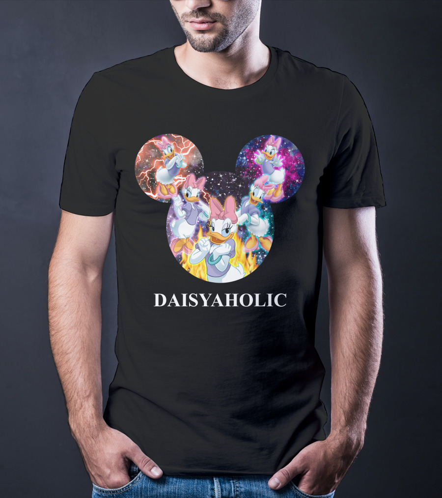 Daisy Daisyaholic Galaxy Flames Disney Mickey Ears T-Shirt