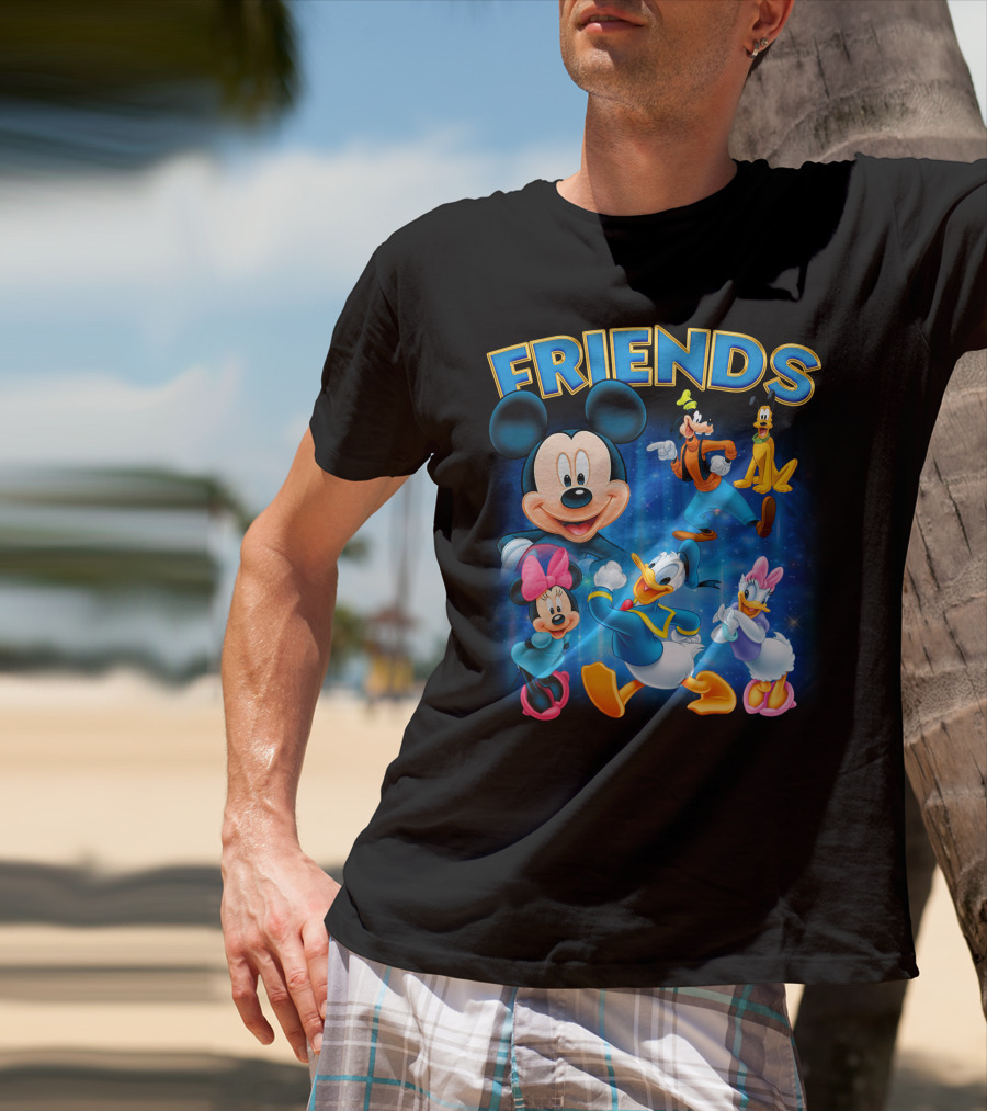Mickey Mouse And Friends Disney Characters Mickey Mouse Donald Duck Daisy Duck Minnie Mouse Goofy Pluto T-Shirt