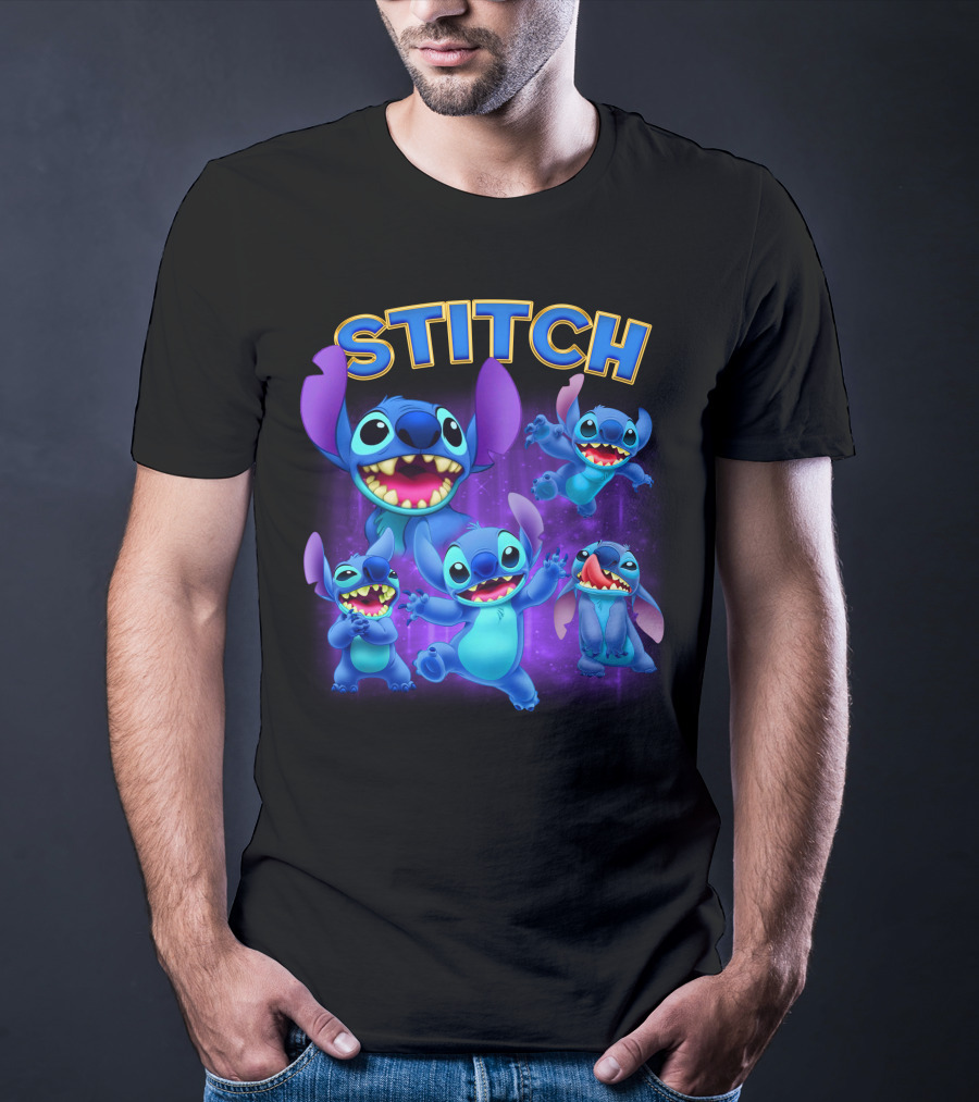 Stitch Lilo And Stitch Alien Character Expressions Collection T-Shirt