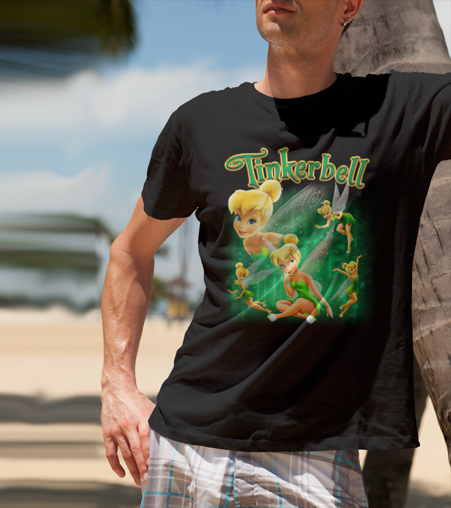 Tinkerbell Magical Green Fairy Poses And Expressions T-Shirt