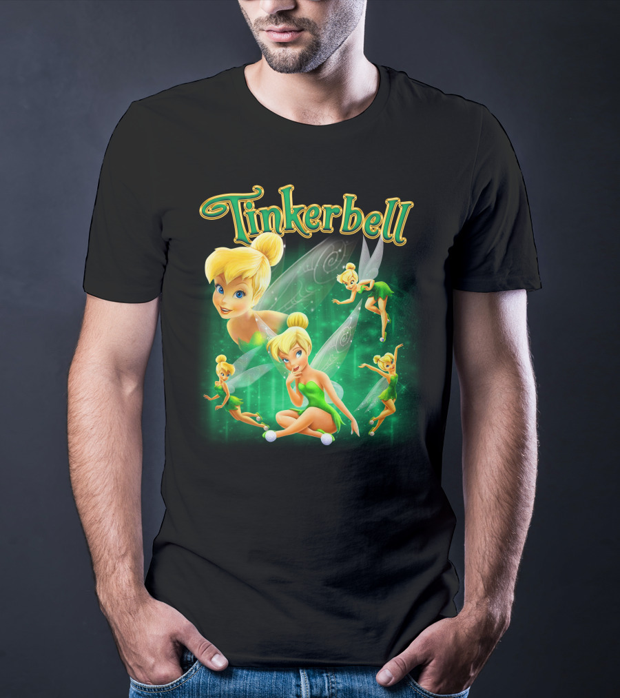 Tinkerbell Magical Green Fairy Poses And Expressions T-Shirt