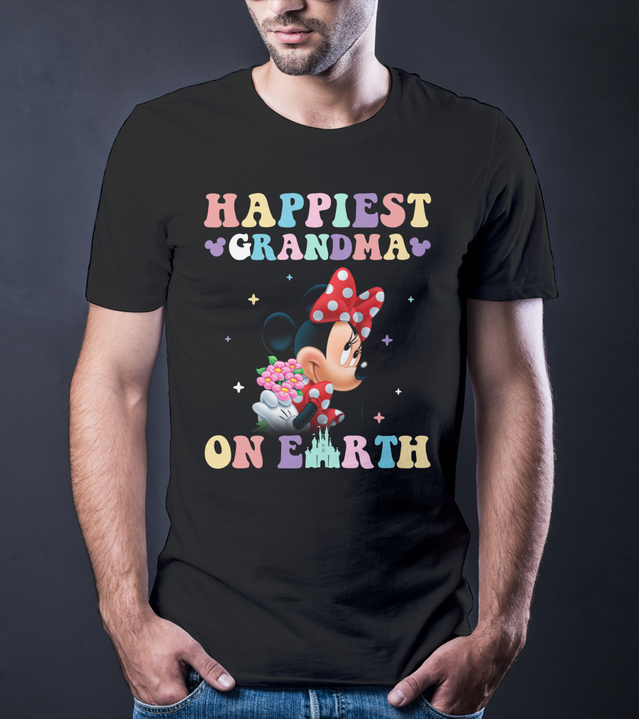 Happiest Grandma On Earth Minnie T-Shirt