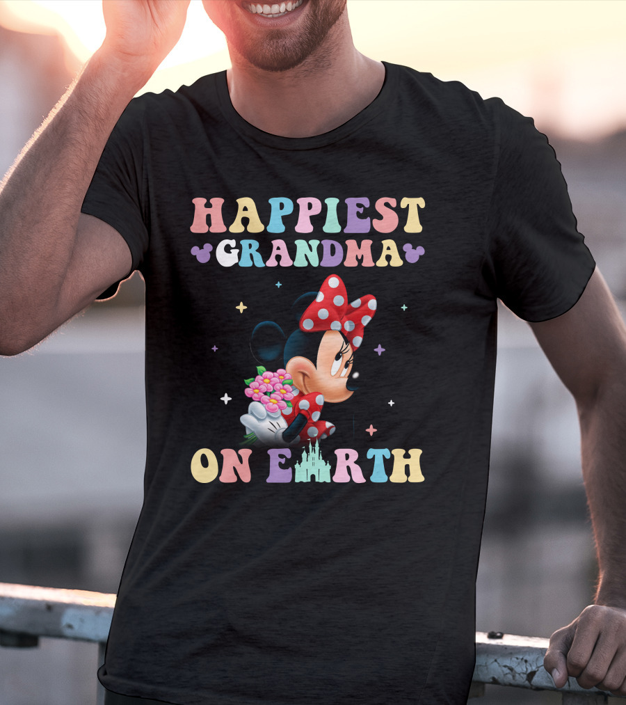 Happiest Grandma On Earth Minnie T-Shirt