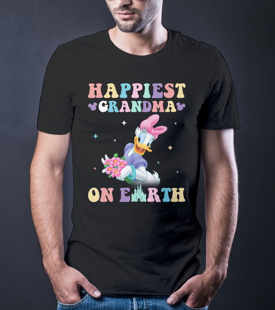 Happiest Grandma On Earth Daisy Duck Disney T-Shirt