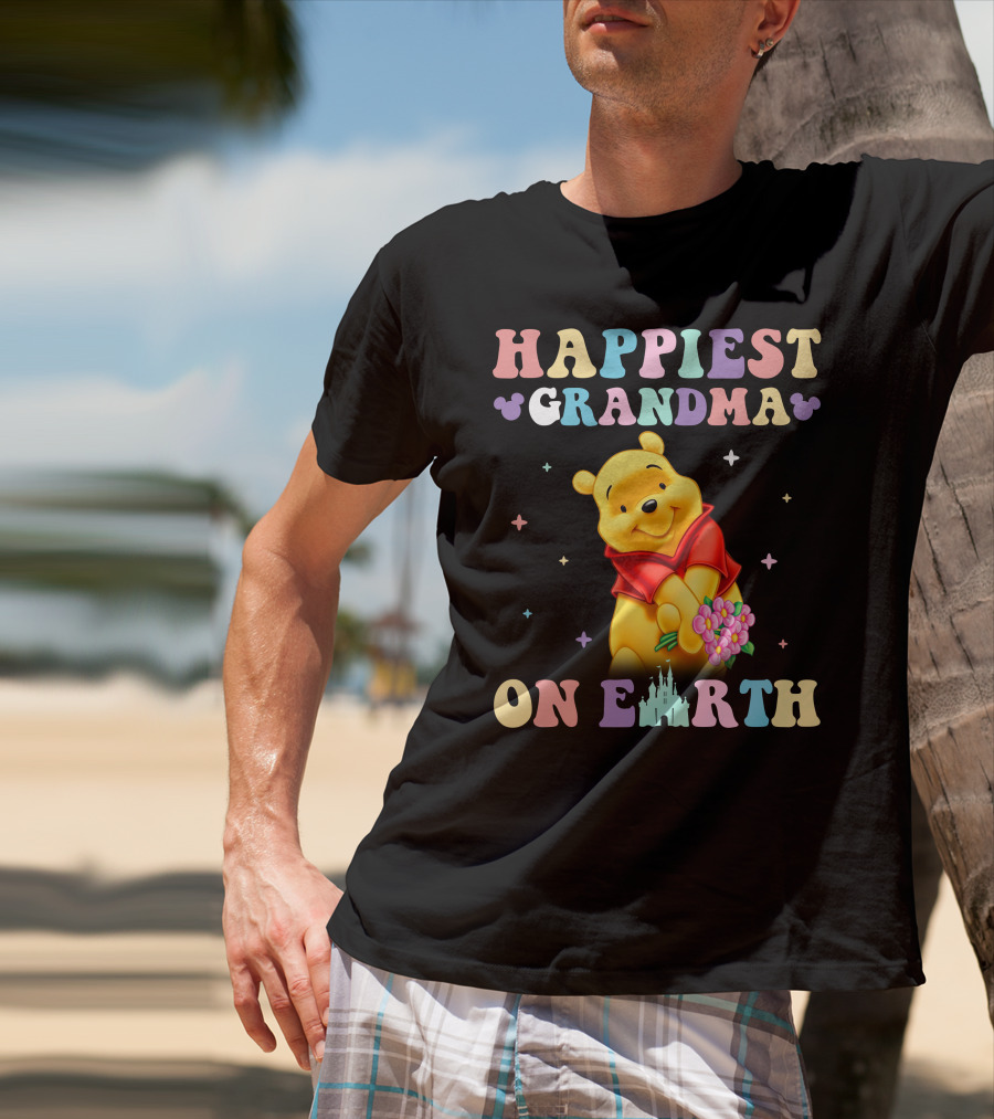 Happiest Grandma On Earth Winnie The Pooh Disney T-Shirt