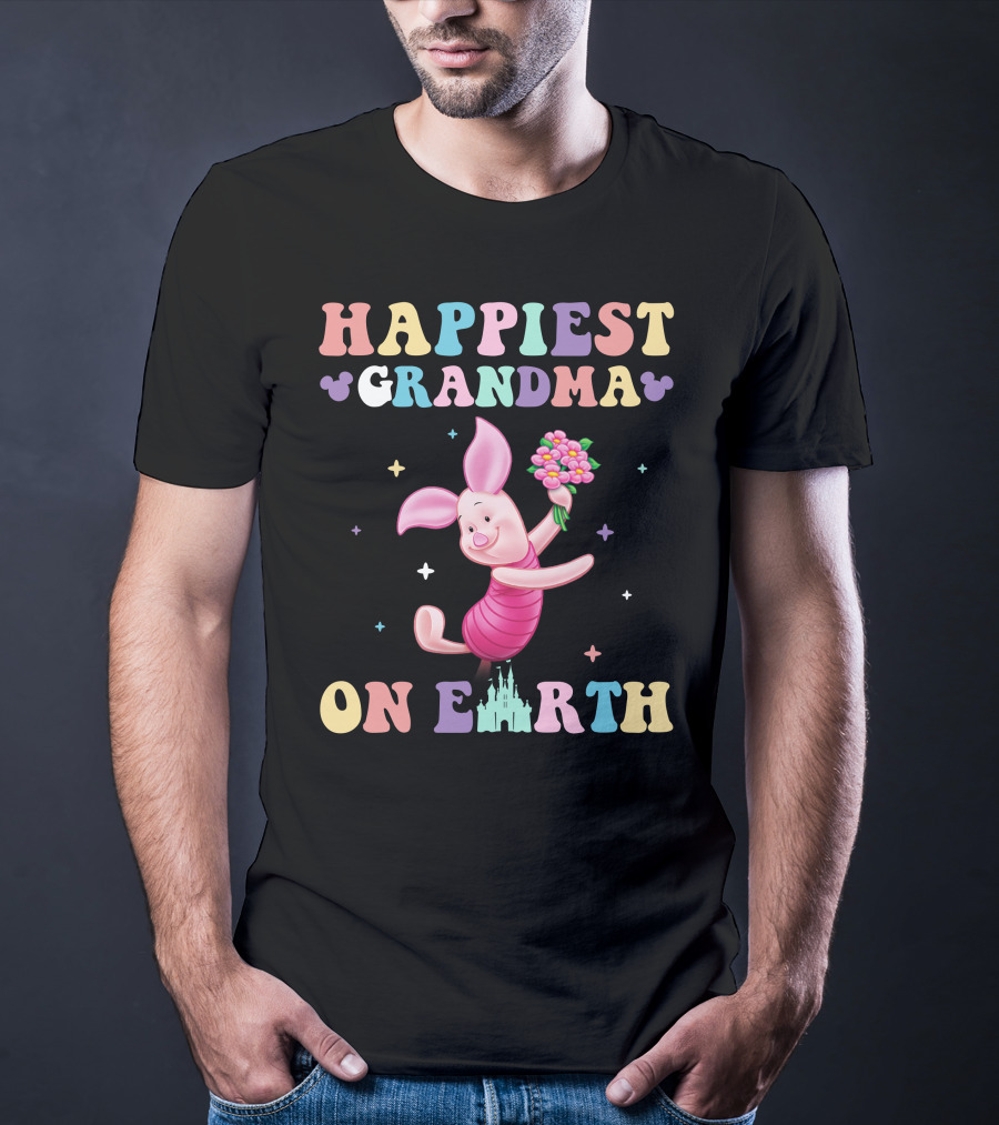Happiest Grandma On Earth Piglet T-Shirt