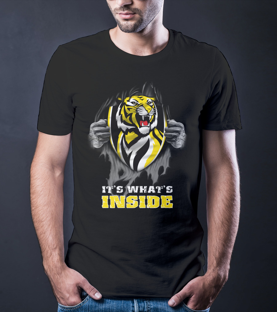 It's What's Inside Richmond Tigers Logo Peeling Effect T-Shirt