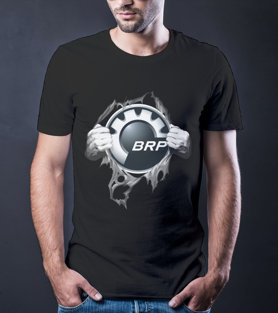 BRP Can-Am Logo With Hands Ripping Through T-Shirt