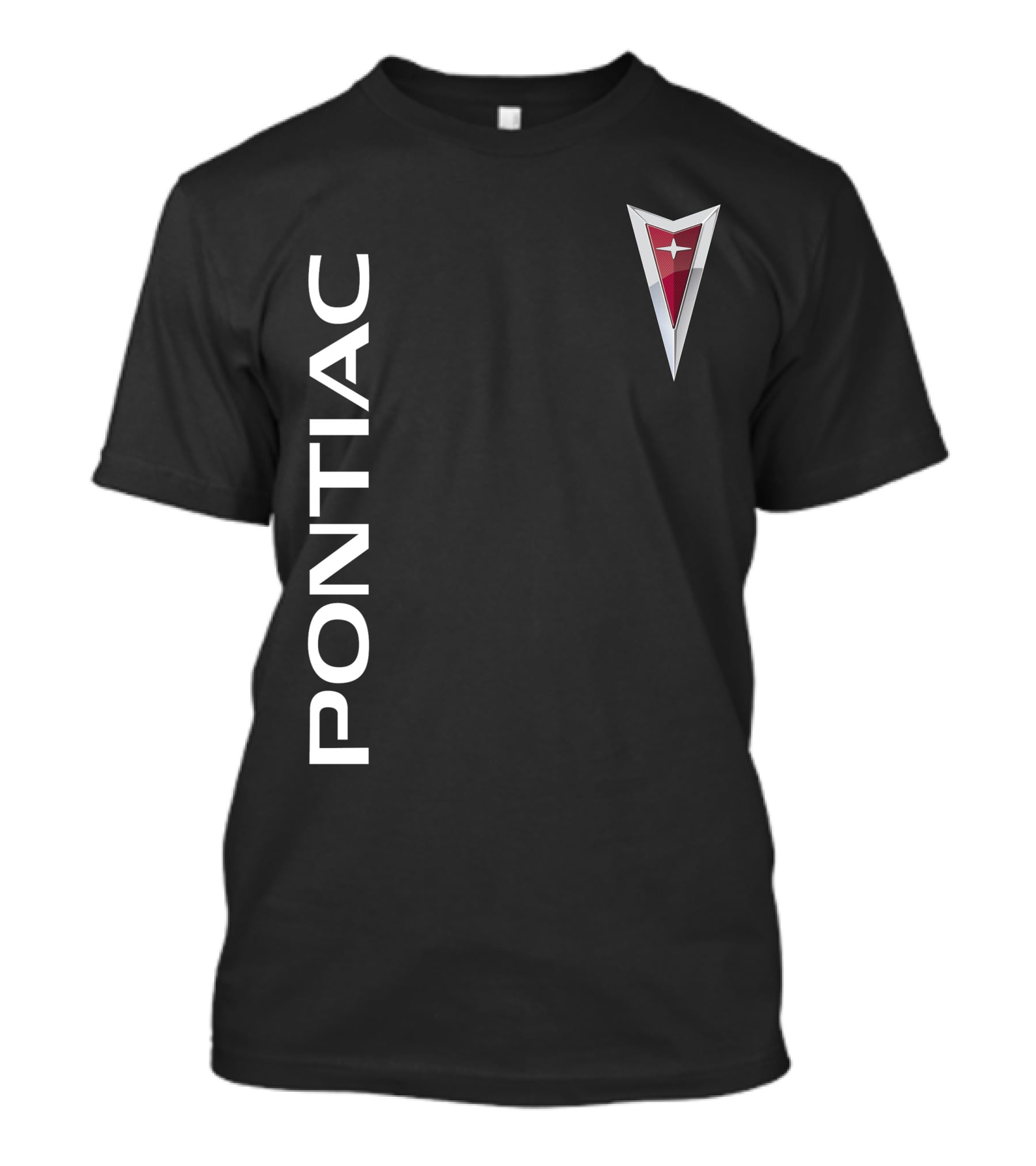 Pontiac Vertical Text With Classic Arrowhead T-Shirt