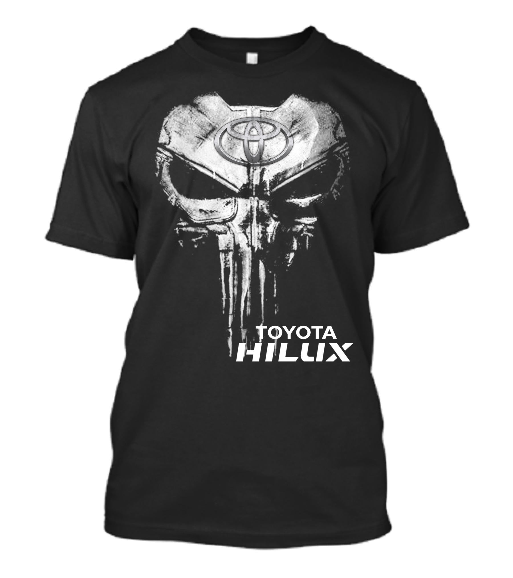 Toyota Hilux Punisher Skull Logo T-Shirt