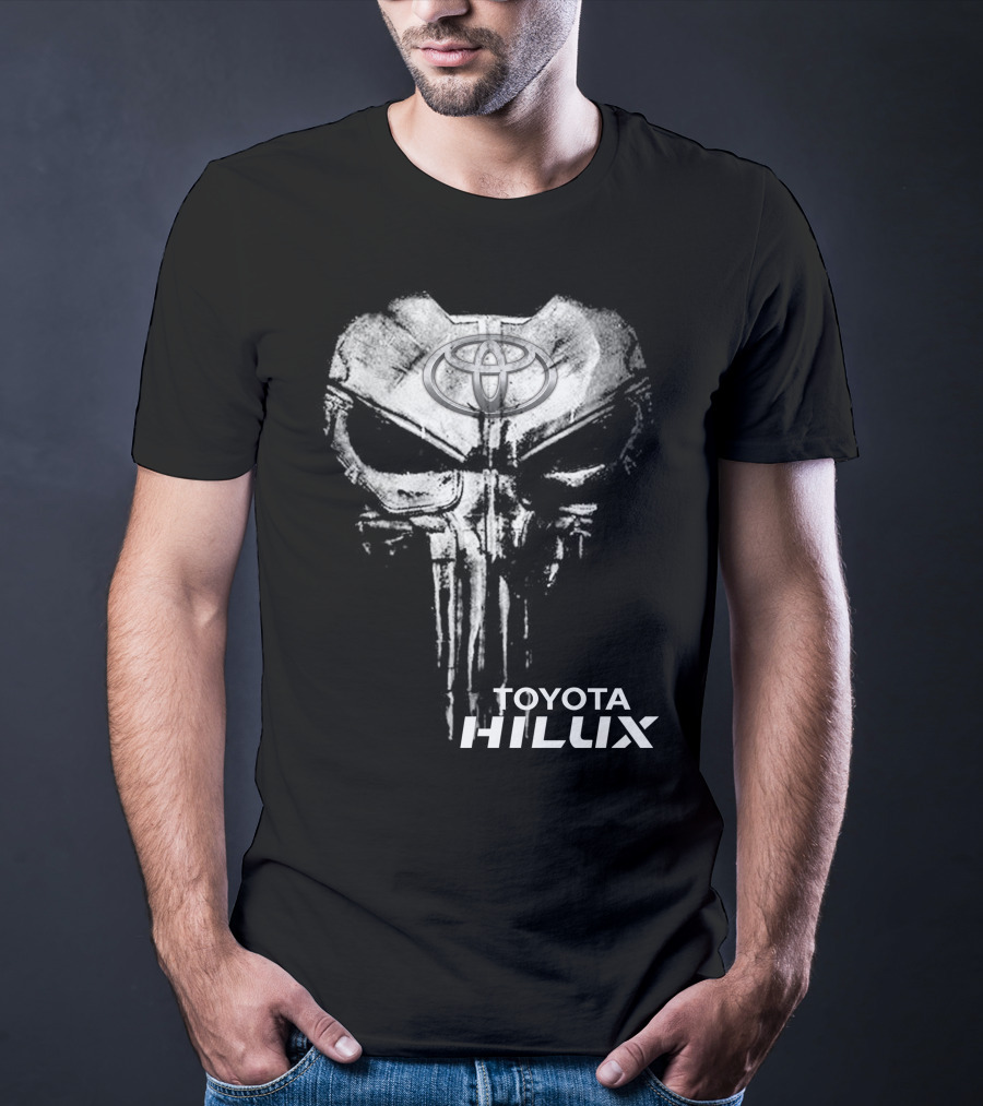 Toyota Hilux Punisher Skull Logo T-Shirt