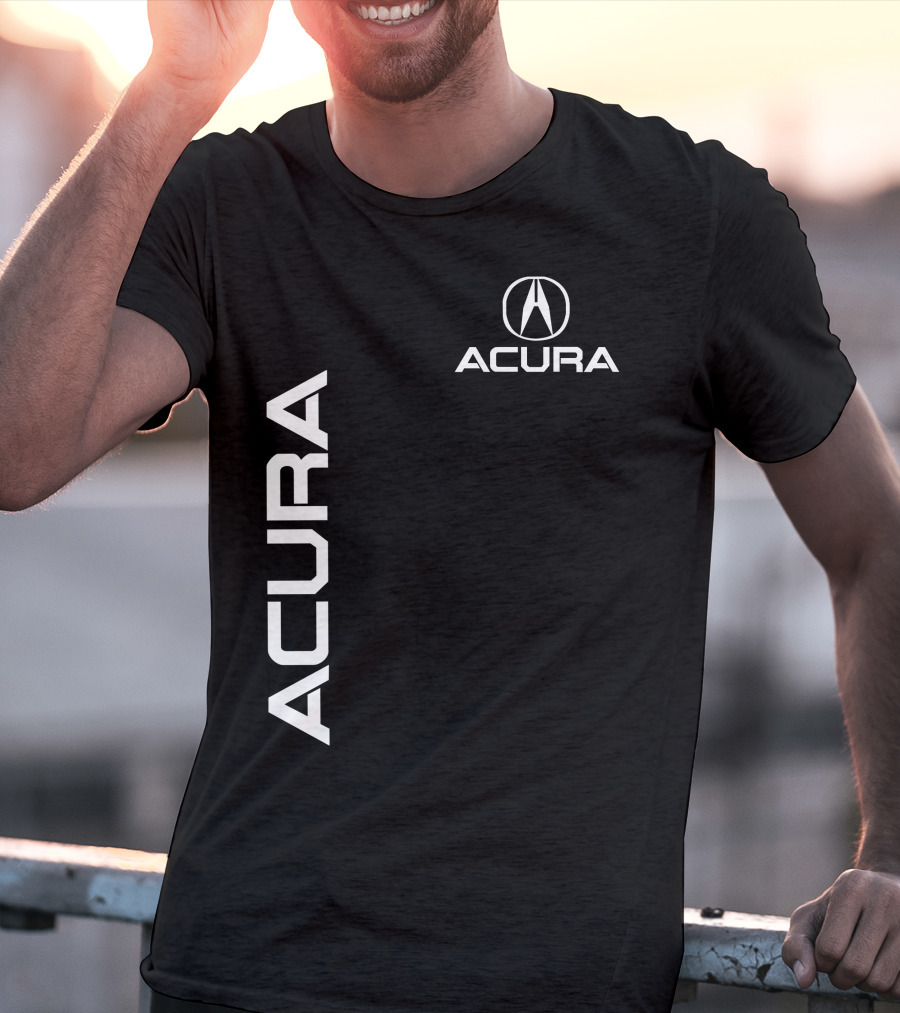 ACURA Acura Emblem Vertical And Horizontal Branding T-Shirt
