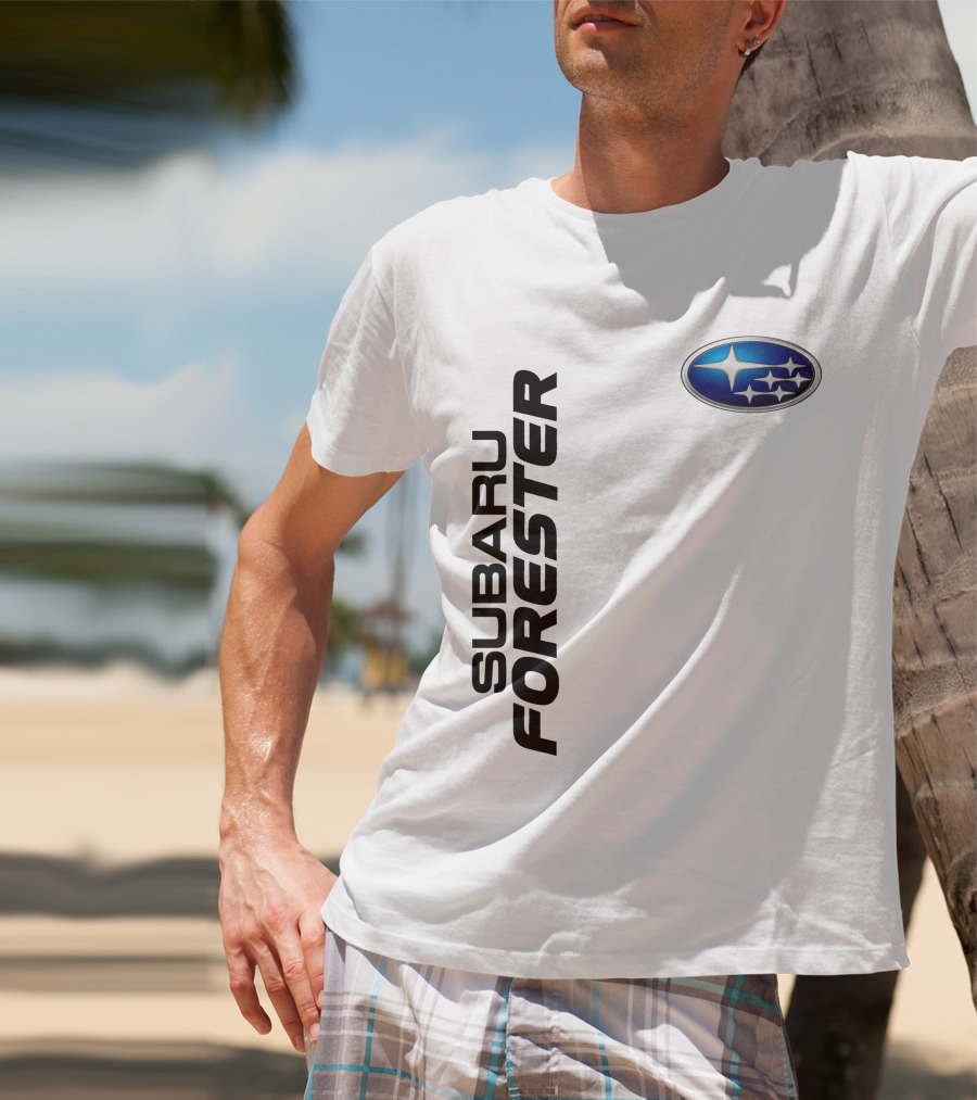 SUBARU FORESTER Logo Oval Badge T-Shirt