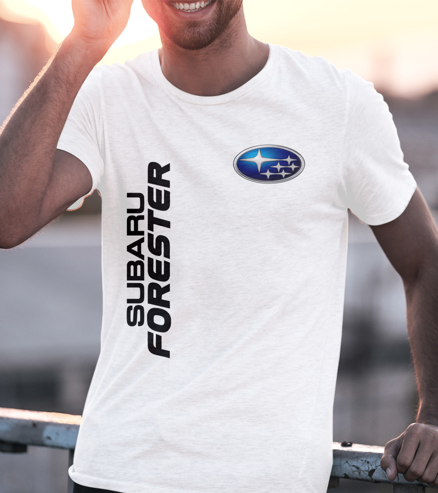SUBARU FORESTER Logo Oval Badge T-Shirt