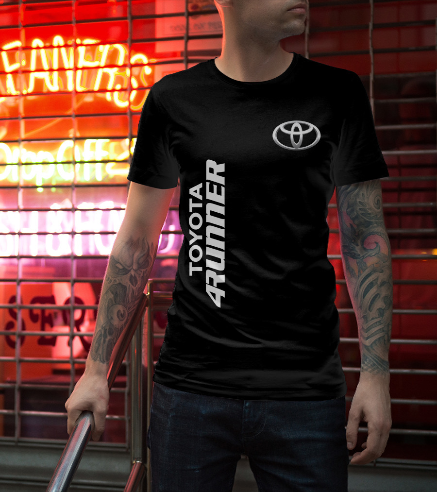 TOYOTA 4RUNNER Vertical Text With Toyota T-Shirt