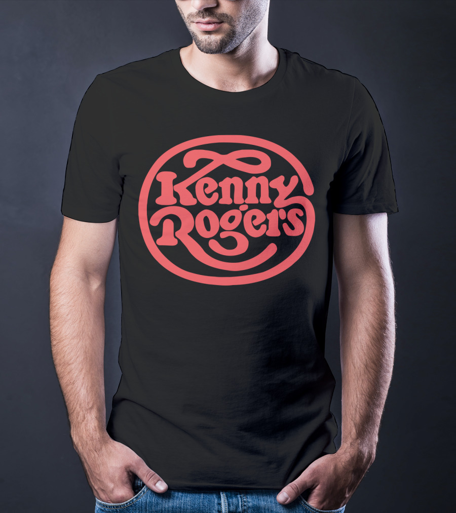 Kenny Rogers Retro Style Red T-Shirt