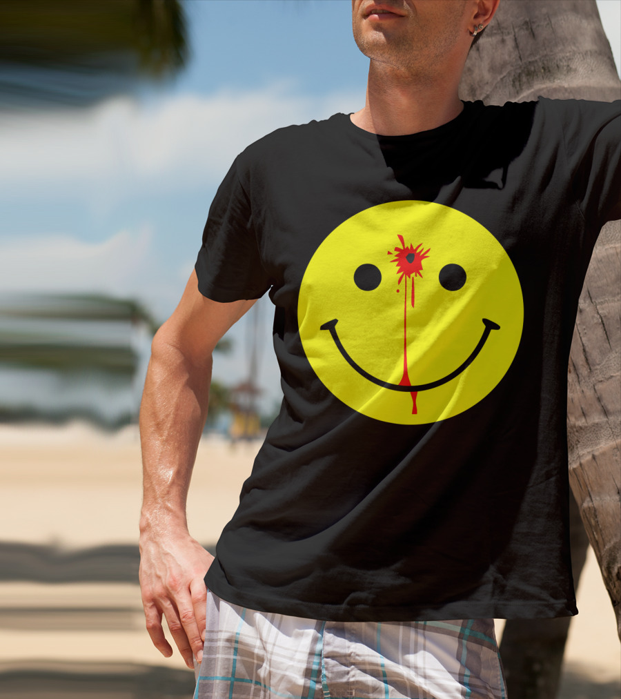 Have A Nice Day Smiley Face Blood Splatter T-Shirt
