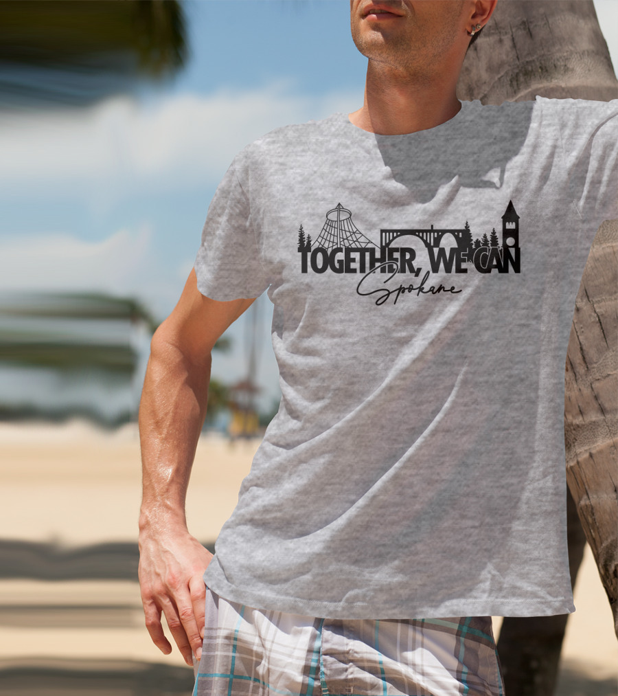 Together We Can Spokane Landmarks Collaboration T-Shirt