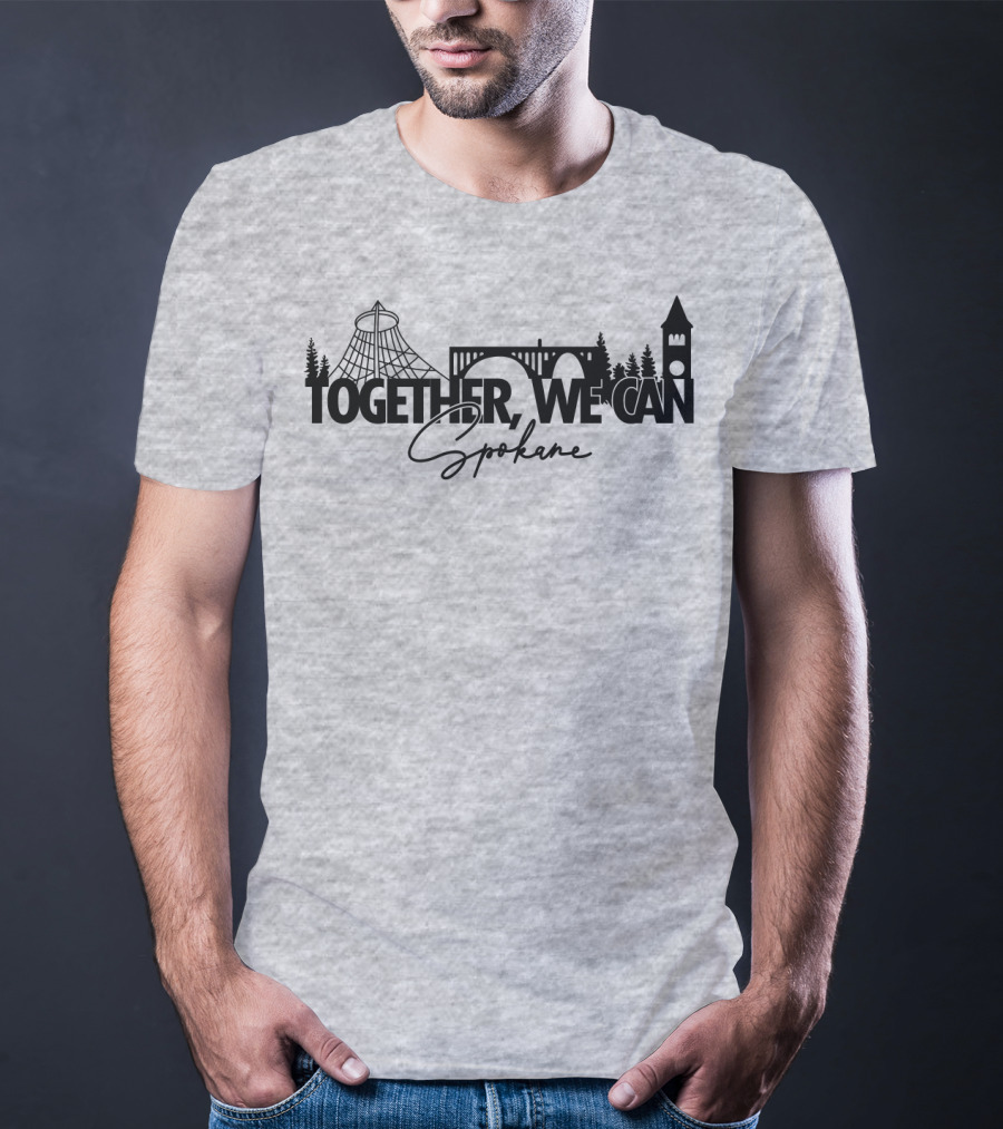 Together We Can Spokane Landmarks Collaboration T-Shirt