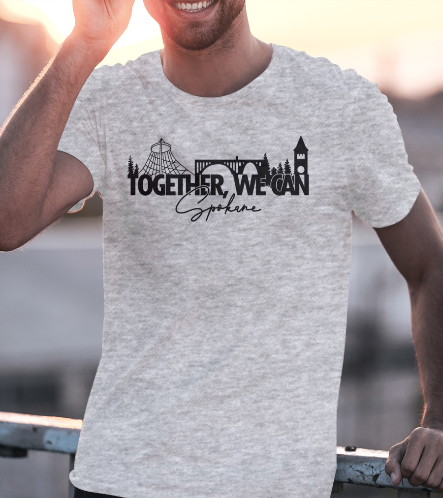 Together We Can Spokane Landmarks Collaboration T-Shirt