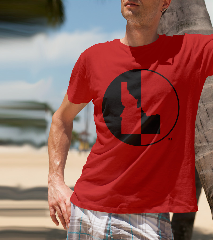 Idaho Allmade Red Black Split T-Shirt