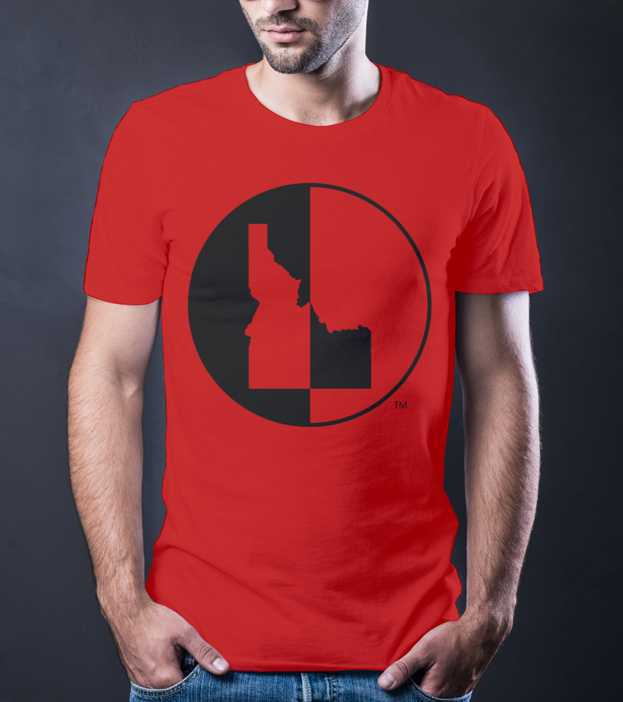 Idaho Allmade Red Black Split T-Shirt
