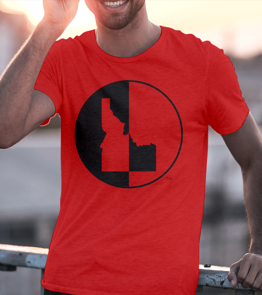 Idaho Allmade Red Black Split T-Shirt