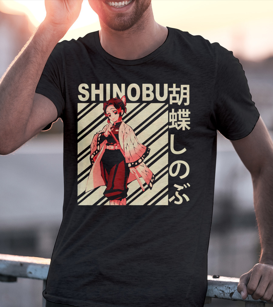 SHINOBU Kimetsu No Yaiba Demon Slayer Character T-Shirt